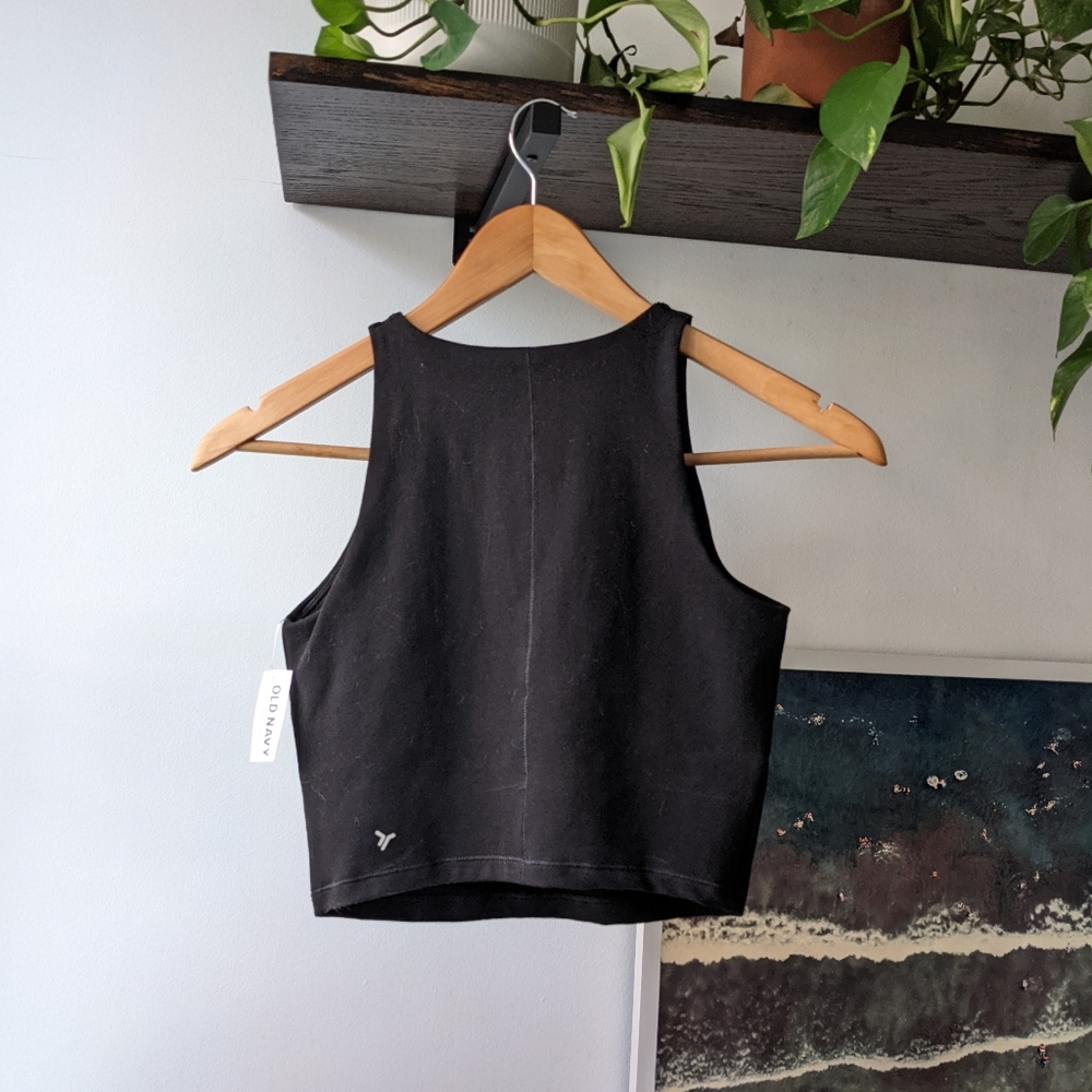 NWT Old Navy Light Support PowerChill Longline Sports Bra Tank - Picture 7 of 13